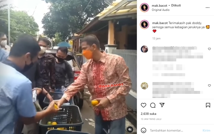 Ayah Vanessa Angel Bagi-bagi Jeruk Dinyinyiri, Fuji Malah Kasihan