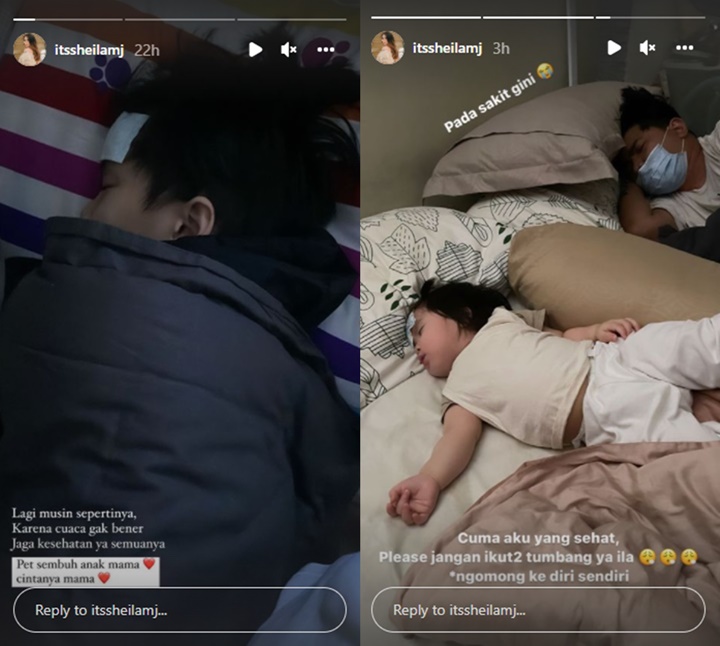 Sheila Marcia Sedih Kabarkan Anak dan Suami Kompakan Sakit, Titip Pesan ke Diri Sendiri