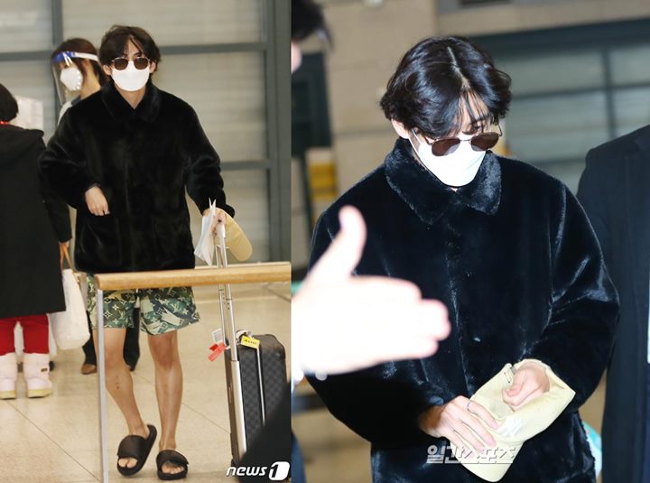 Pulang dari Amerika, Penampilan V dan J-Hope BTS Bikin Kaget 2