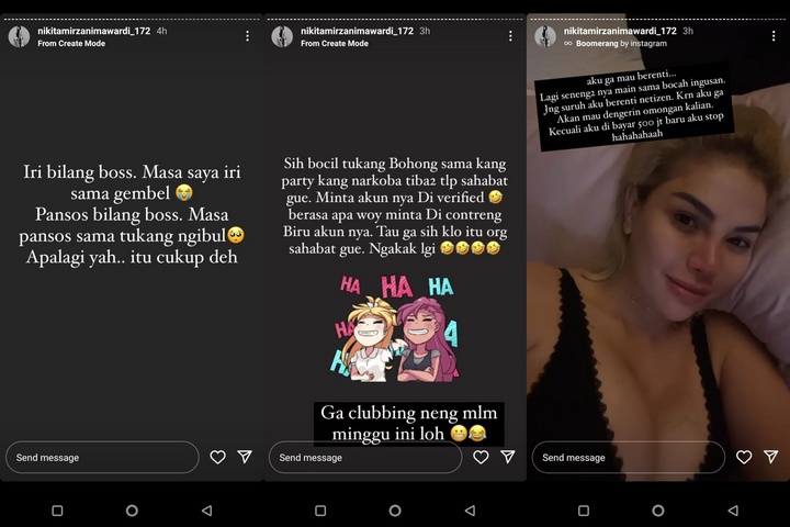 Nikita Mirzani Sebut Fuji Gembel?