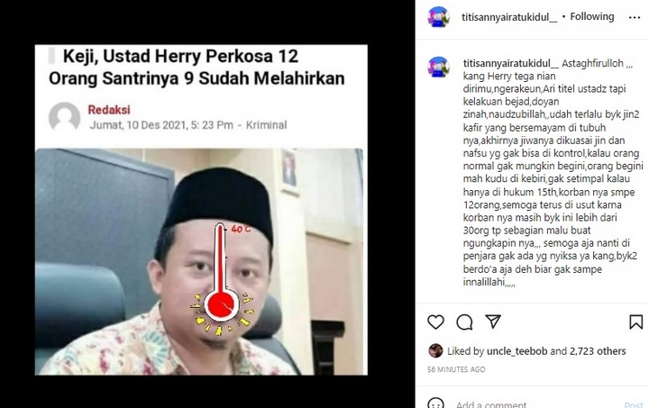 Titisa Nyai Ratu Kidul Kecam Pemerkosaan Santriwati