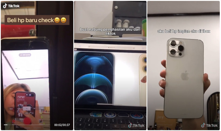 Miliki Ponsel Baru Berkat TikTok