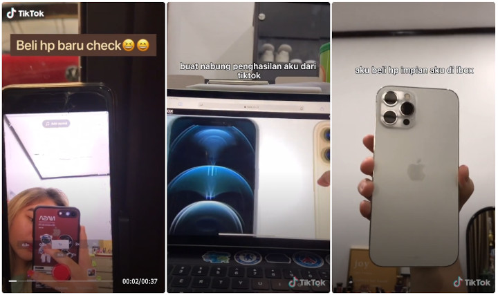 Miliki Ponsel Baru Berkat TikTok 