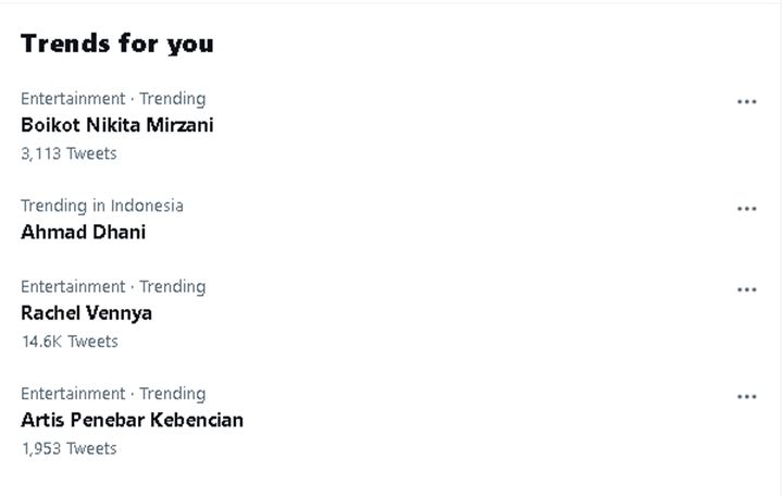Trending Twitter Boikot Nikita Mirzani, Imbas Nyinyiri Fuji?