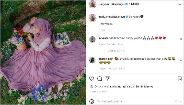 Resmi Cerai, Nadya Mustika Pamer Foto Throwback Cantik Ala ‘Kepeleset’ Banjir Doa Soal Jodoh