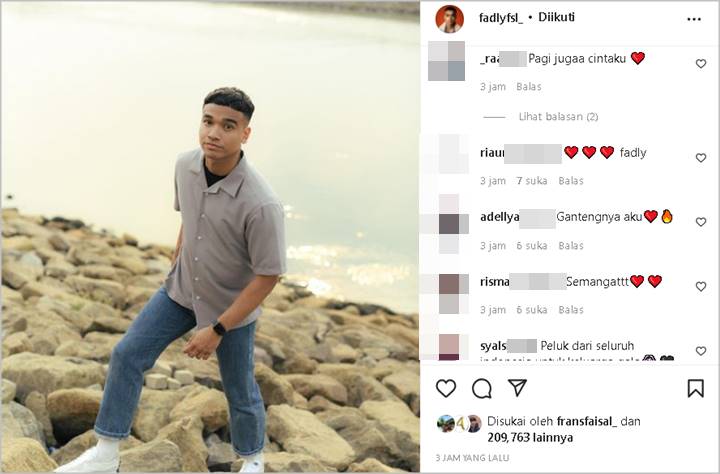 Susul Fuji, Fadly Ikut Ucap Terima Kasih Setelah Kebanjiran Dukungan Direspons Kaum Hawa Tak Terduga