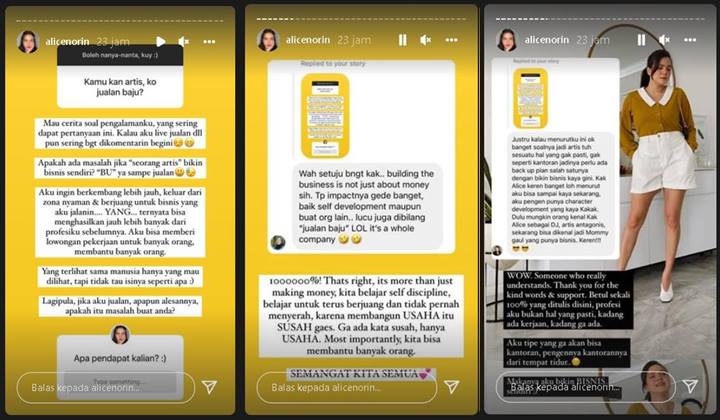 Dinyinyir Jualan Baju Padahal Seorang Artis, Balasan Alice Norin Makjleb: Masalah Buat Anda?