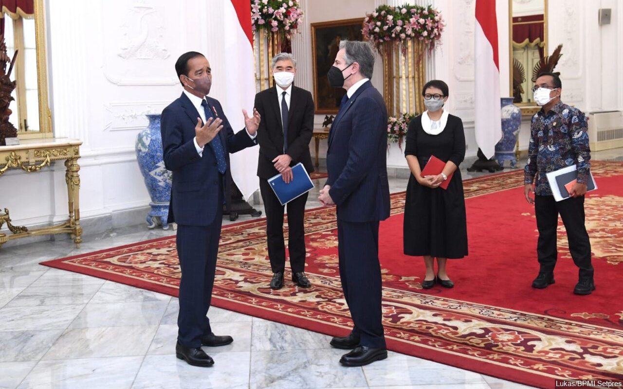 Jurnalis Menlu AS Positif COVID-19, Istana Pastikan Antony Blinken Tak Terinfeksi Saat Temui Jokowi