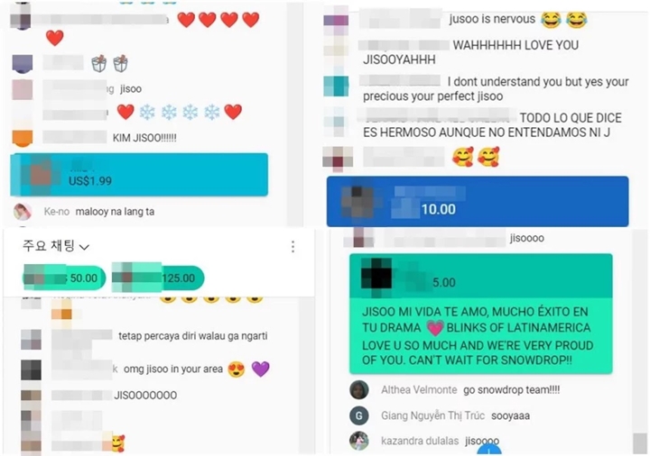 Jumpa Pers \'Snowdrop\' Ditonton Jutaan Viewers, Super Chat Kebanjiran Sponsor