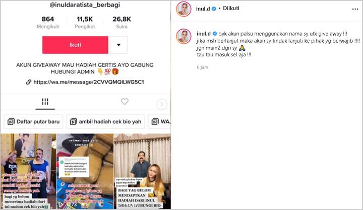 Namanya Dicatut Akun Palsu Giveaway, Peringatan Keras Inul Daratista: Tahu-tahu Masuk Sel Aja!