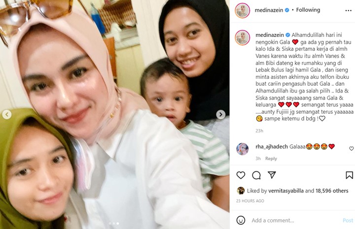 Medina Zein Ternyata Punya Cerita Soal Ida dan Siska Pengasuh Gala Sky: Gak Salah Pilih