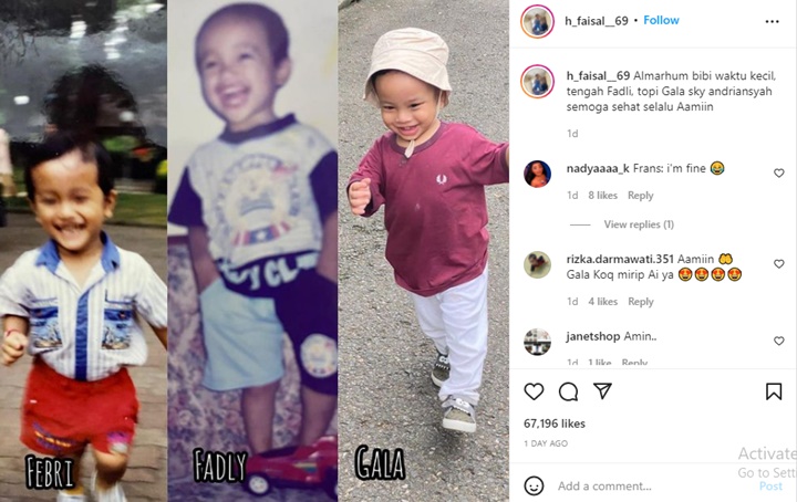Ketimbang Bibi Andriansyah, Paras Tampan nan Imut Gala Lebih Plek-Ketiplek dengan Fadly