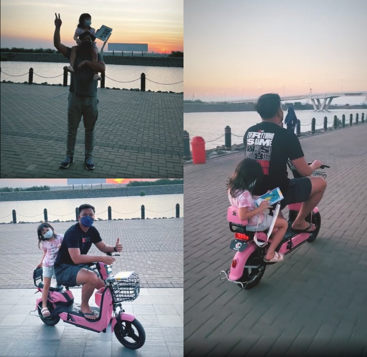 Bersepeda bareng Gempi