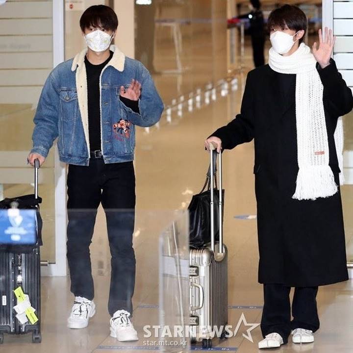 The8 dan Jun SEVENTEEN Kembali ke Korea Selatan Pasca Pulang Kampung