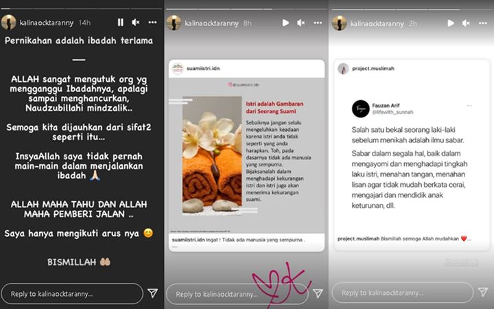 Vicky Prasetyo Isyaratkan Pisah, Kalina Oktarani Singgung Soal Istri Cerminan dari Suami