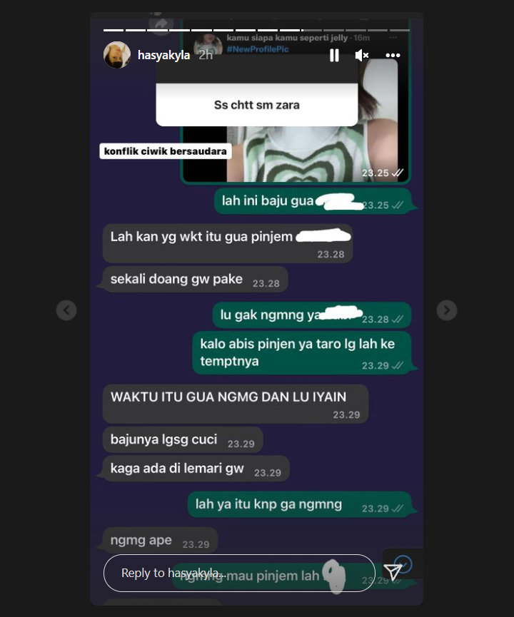 Perdebatan Hasya Kyla dan Adhisty Zara di Chat WA Dibongkar, Soal Apa?