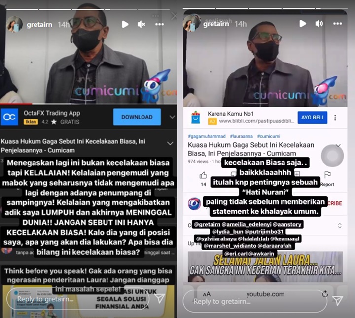 Kakak Laura Anna Meradang Kematian Sang Adik Disebut Cuma Kasus Biasa: Mikir Sebelum Ngomong!