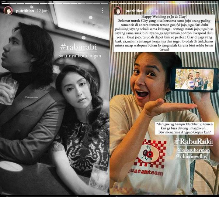 Pesan Kocak Putri Titian Untuk Joshua Suherman Yang Baru Nikah, Harus Minta Maaf Meski Tak Salah