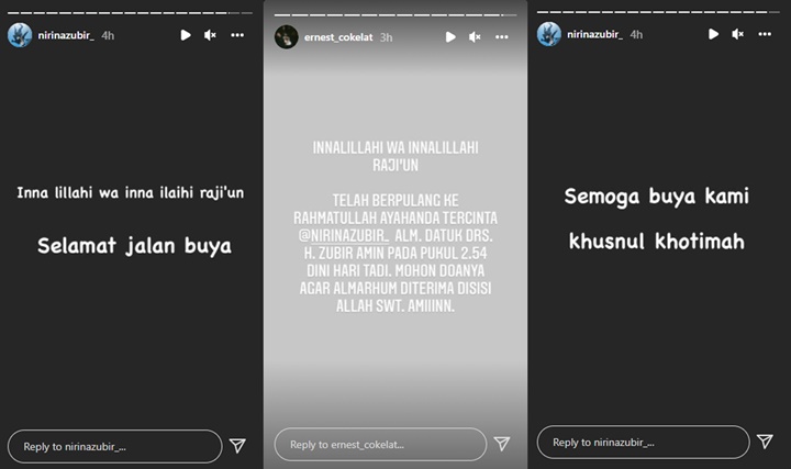 Kabar Duka, Ayah Nirina Zubir Meninggal Dunia Usai Sempat Kritis