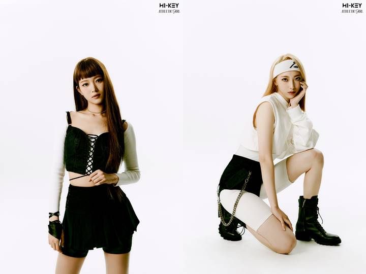 Pose Cantik H1-Key di Teaser Foto Serba Hitam Putih Jelang Debut Curi Fokus