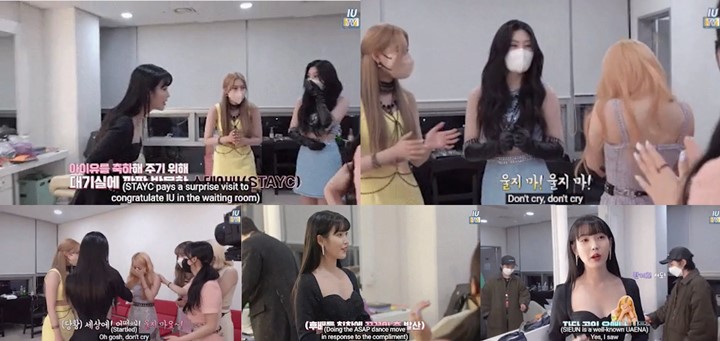 Reaksi Sieun STAYC Saat Ketemu IU Bikin Sang Idola Bingung