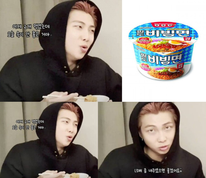 RM BTS Tunjukkan Pengaruh dan Berhasil Bikin Produsen Mi Instan Bikin Versi Jumbo