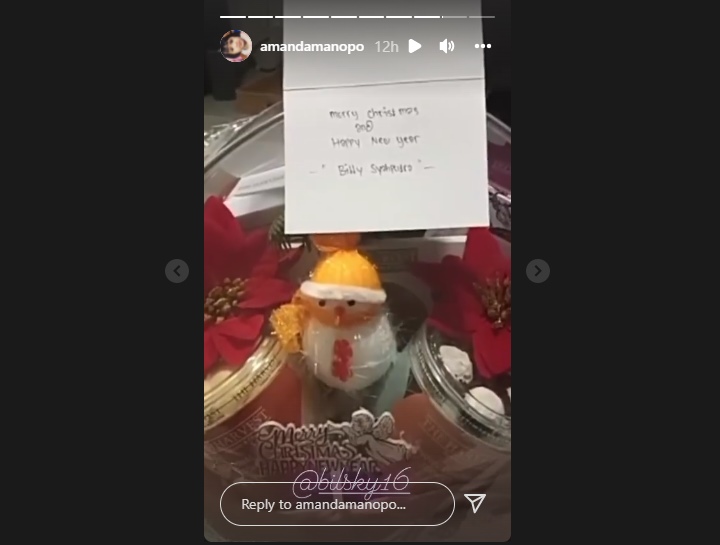 Amanda Manopo Pamer Hampers Natal Pemberian dari Billy Syahputra, Kode Balikan?