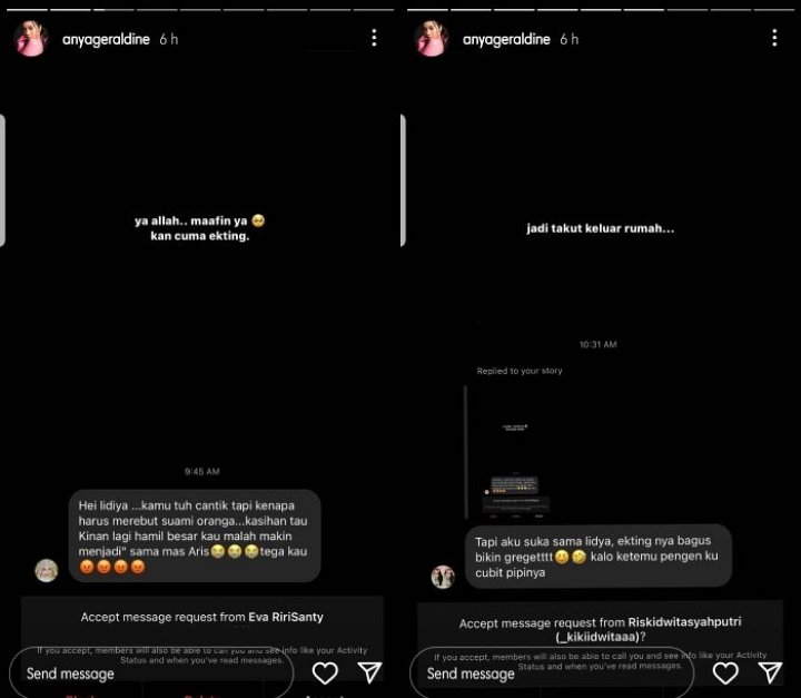 Imbas Aktingnya Di \'Layangan putus\', Anya Geraldine Jadi Takut Keluar Rumah