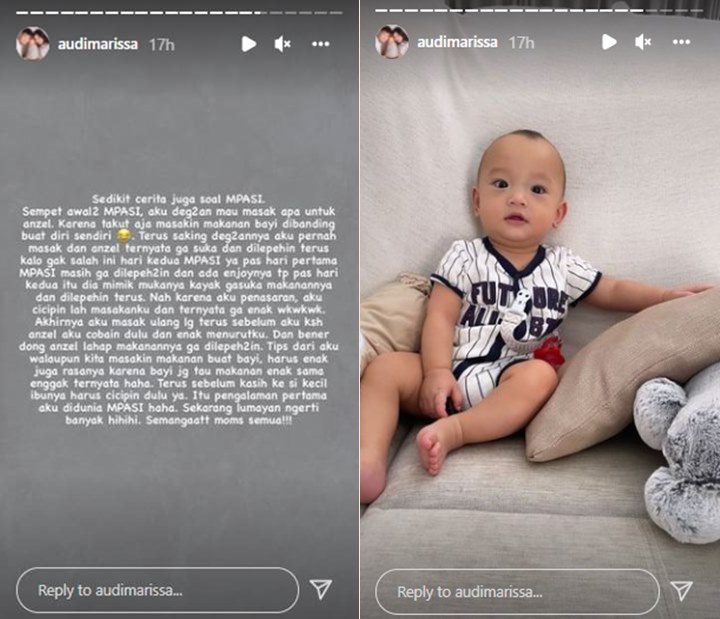 Audi Marissa Curhat Perjuangan Beri MPASI Ke Baby Anzel: Dilepehin Terus
