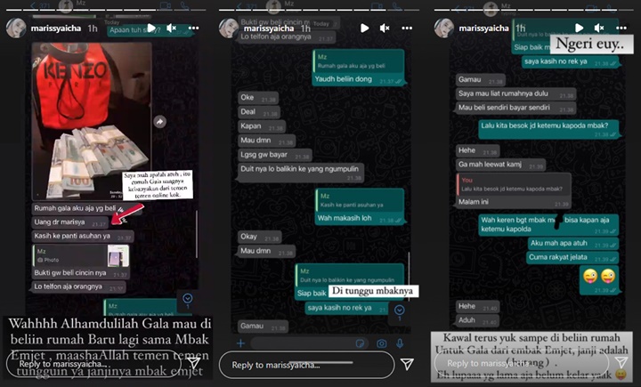 Medina Zein Pamer Gepokan Dollar Buat Belikan Gala Rumah, Marissya Icha Ngakak Sindir Begini