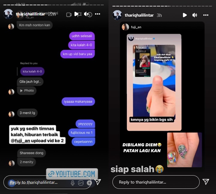 Mulai \'Go Public\', Thariq Halilintar dan Fuji Bikin Meleleh Pamer Chat Super Manis
