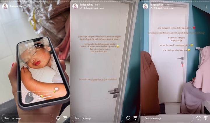 Larissa Chou Pertama Kali Hukum Anak Alvin Faiz