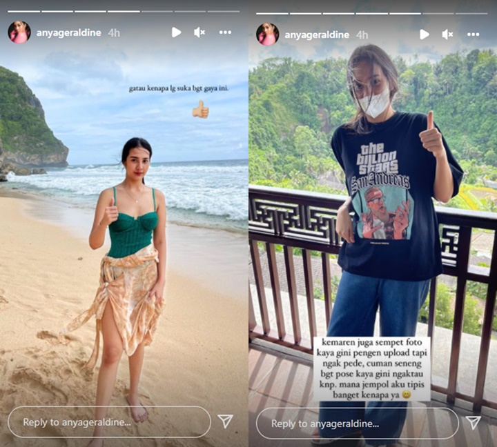 Siap Sambut 2022, Anya Geraldine Pamer Pose Foto Favorit Penutup Akhir Tahun