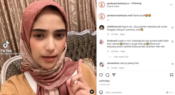 Nadya Mustika Rahayu Bocorkan Pacar Baru Rizki Syafaruddin?