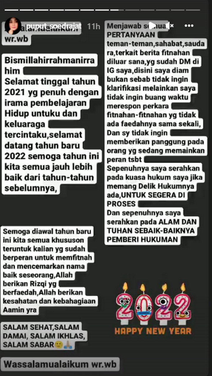 Puput Beri Klarifikasi