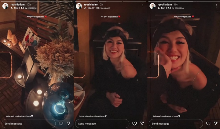 Perayaan Tahun Baru 2022 Ala Adam Rosyadi dan Agnes Monica