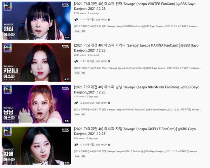 Karina dan Winter aespa Jauh Lebih Populer Dibanding Giselle dan Ningning?