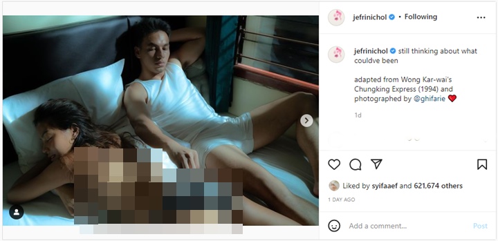 Bikin Heboh, Jefri Nichol Unggah Foto \'Panas\' di Atas Ranjang Bareng Artis Wanita Ini