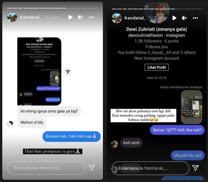 Frans Peringatkan Soal Akun Palsu Pakai Nama Sang Ibu, Kakak Fuji Ngakak Ledek Kesalahan Fatal Ini