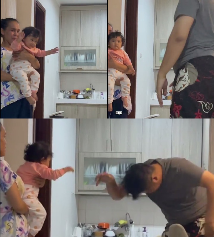 Hazel <i>head bang</i> bareng papa