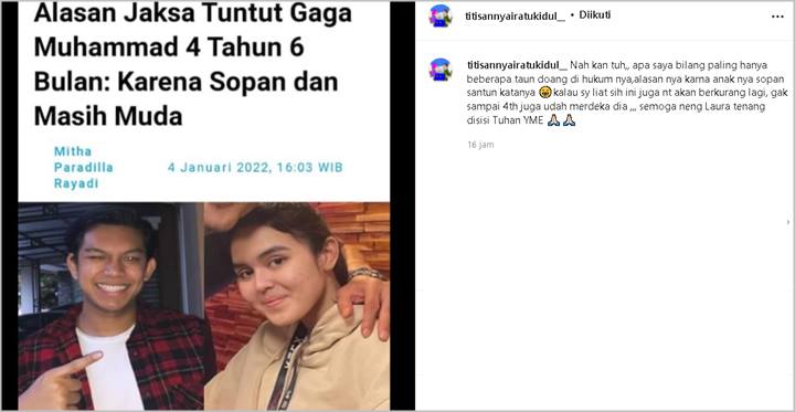 Gaga Muhammad Dituntut 4,5 Tahun Penjara Karena Sopan dan Masih Muda, Justru ‘Diterawang’ Begini