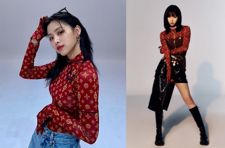 Winter aespa dan Ryujin ITZY Kembaran Baju Merah, Vibe-nya Beda Banget