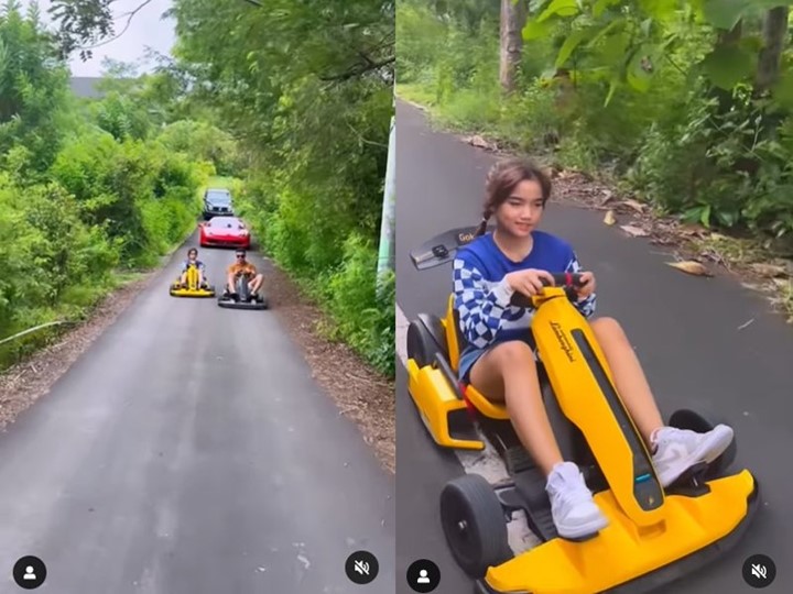 serunya naik Gokart