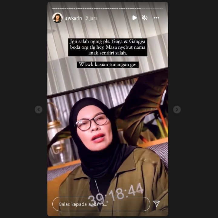 Reaksi Awkarin Saat Ibunda Gaga Muhammad Salah Sebut Nama Putranya: Kasihan Tunangan Gue