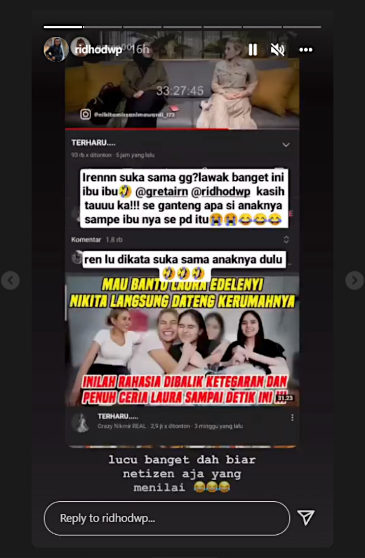 Kakak Laura Anna Disebut Suka Gaga Muhammad, Reaksi Pacar Woles