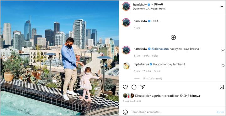 Hamish Daud Mulai Umbar Foto Zalina dari Depan Tampak Wajah, Netter Heboh Nge-Zoom
