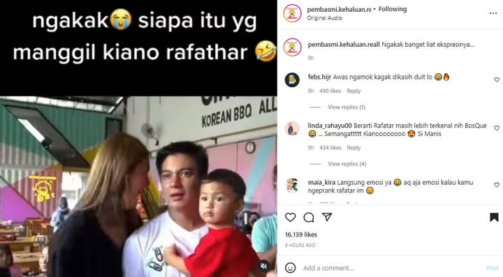 Baim Wong Ngamuk Kiano Dipanggil Rafathar