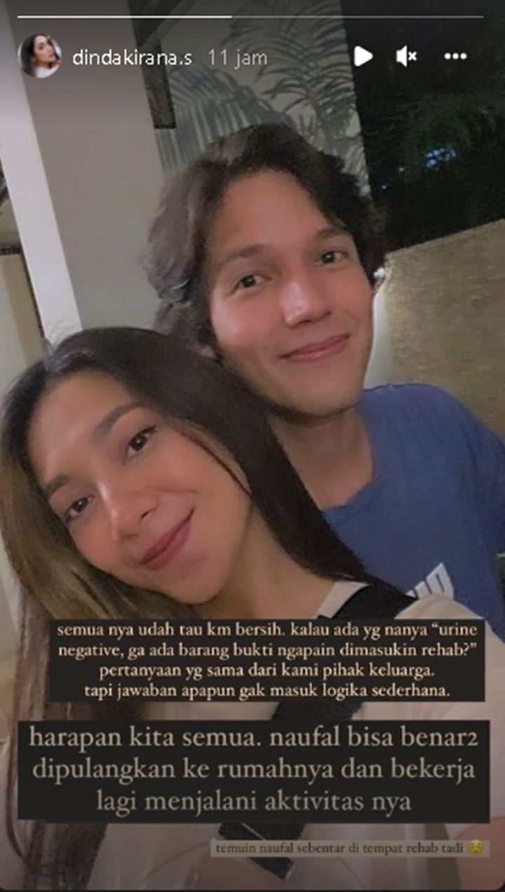 Dinda Kirana Sebut Alasan Naufal Samudra Wajib Jalani Rehabilitasi Tak Masuk Akal
