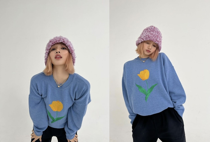 Lisa BLACKPINK Pakai Sweater dari Brand Kakak Jungkook BTS 1