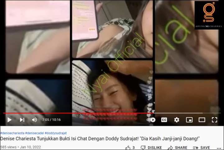 Kesal Setengah Mati, Denise Chariesta Bongkar Chat di-PHP Doddy Soedrajat